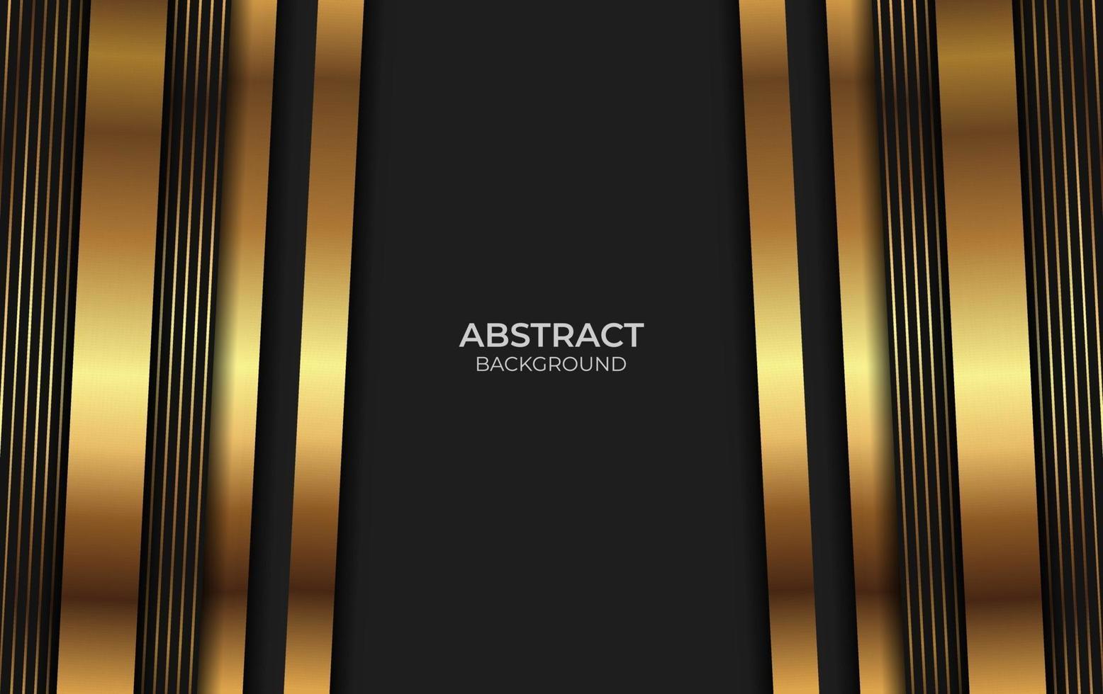 Abstract Background Gold And Black Style vector