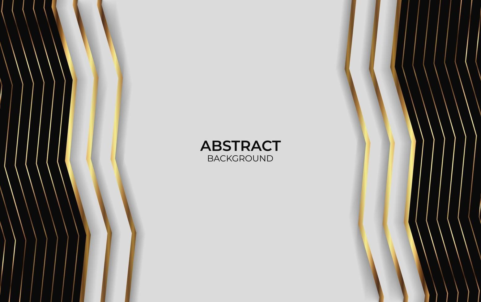 diseño abstracto de lujo dorado y negro vector