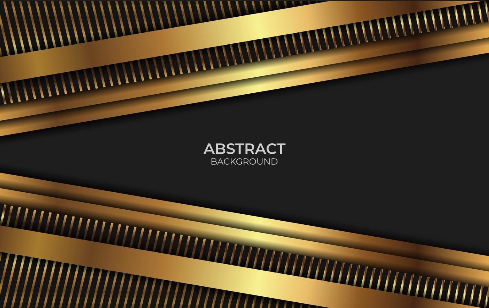 Abstract Luxury Black And Gold Design vector