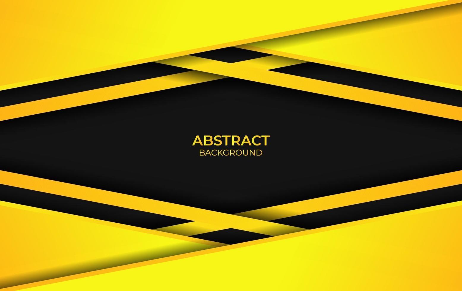 Abstract Yellow And Black Background vector