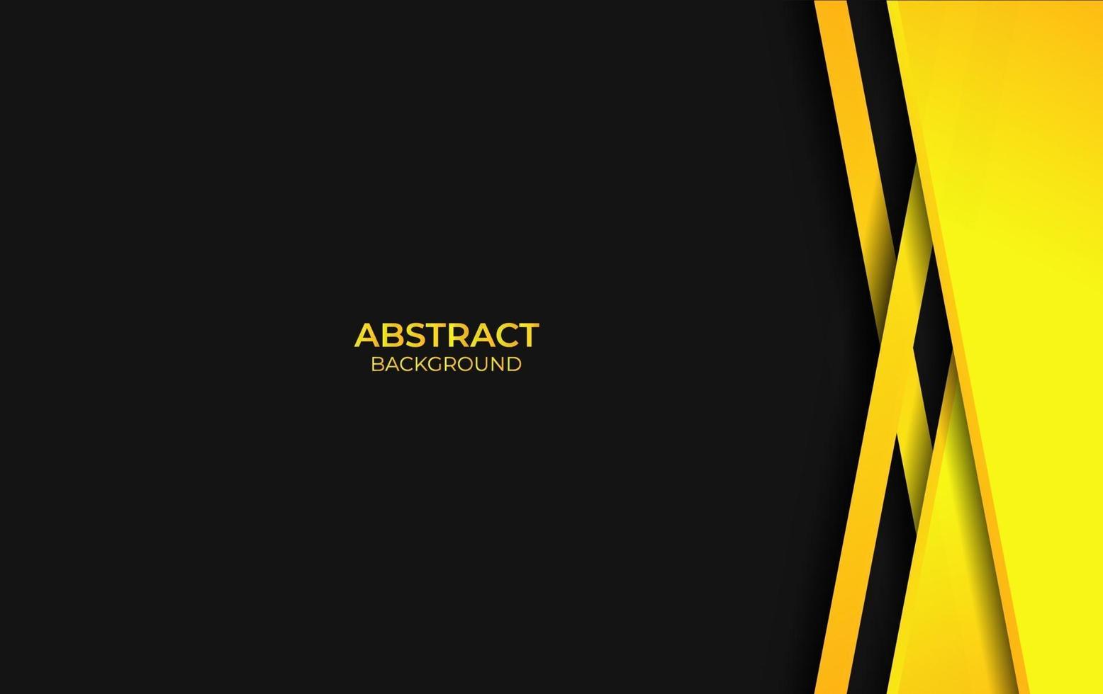 Design Abstract Yellow And Black Background vector