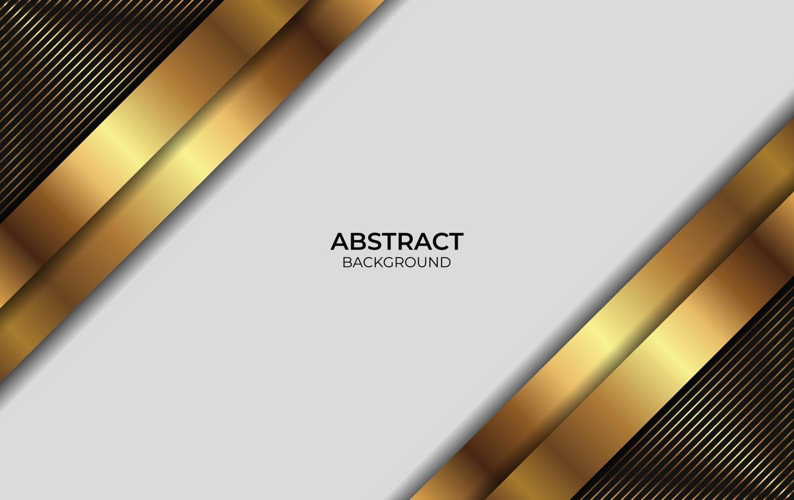 Abstract Gold And Black Background Design vector