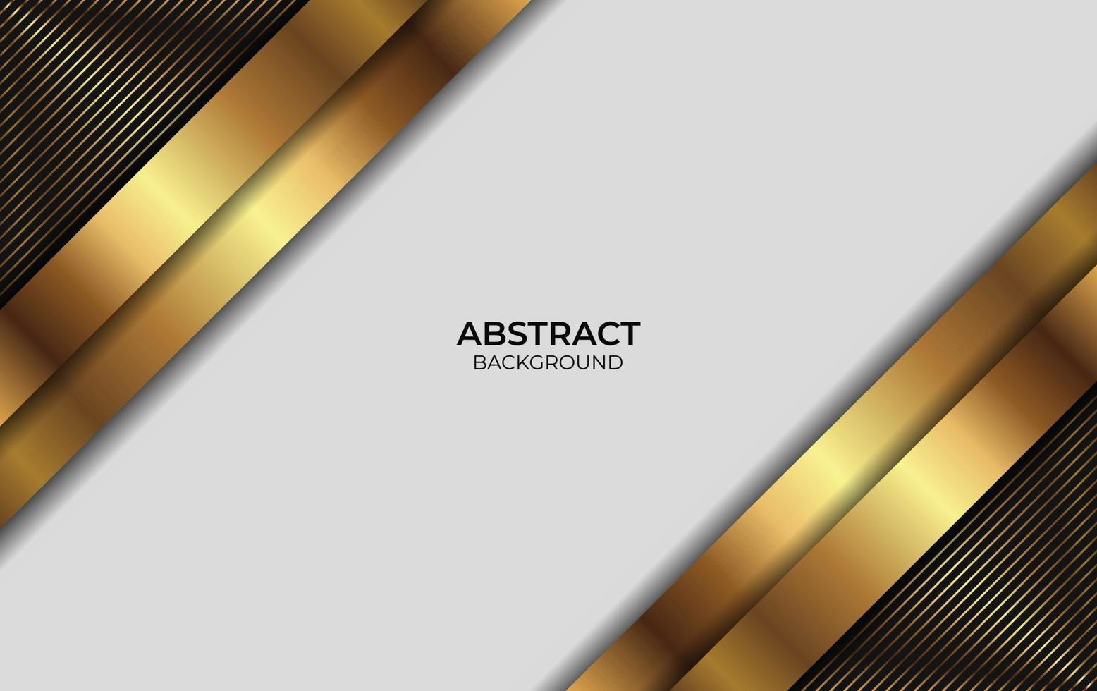 diseño abstracto de fondo dorado y negro vector