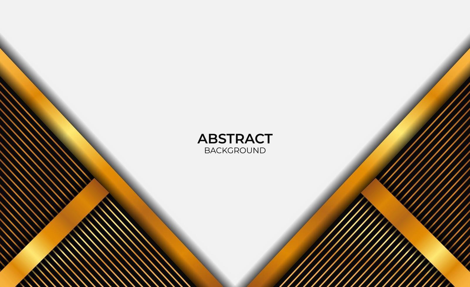 Abstract Design Luxury Gold And Black vector