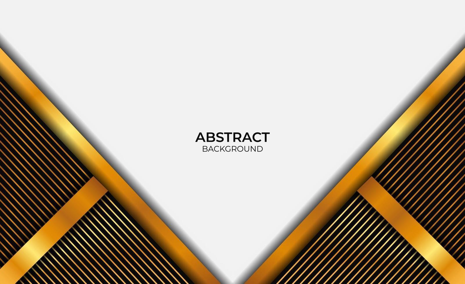 diseño abstracto de lujo dorado y negro vector