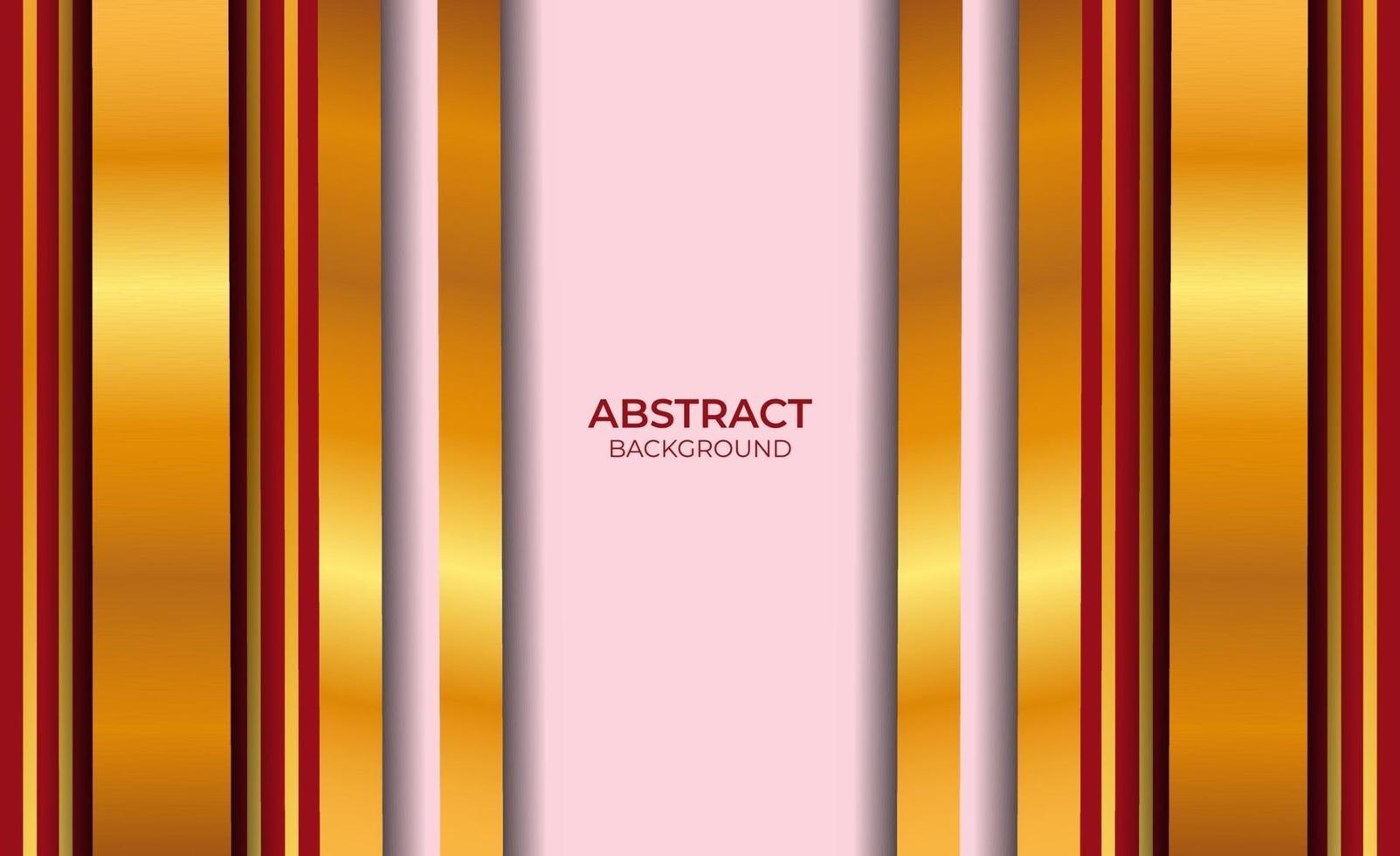 Fondo de diseño abstracto rojo y dorado vector