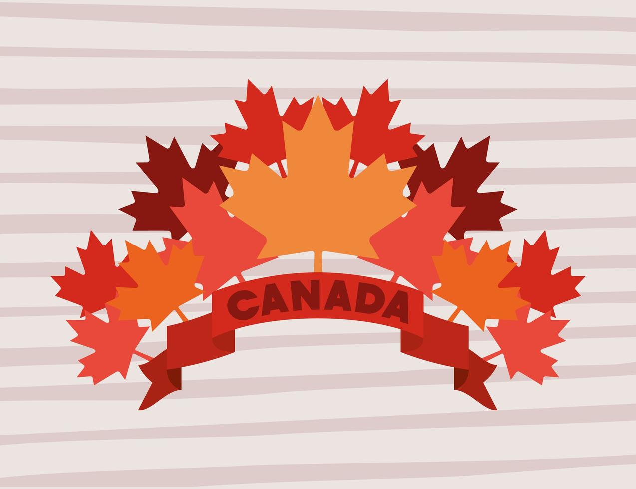 día de canadá con diseño de hoja de arce vector