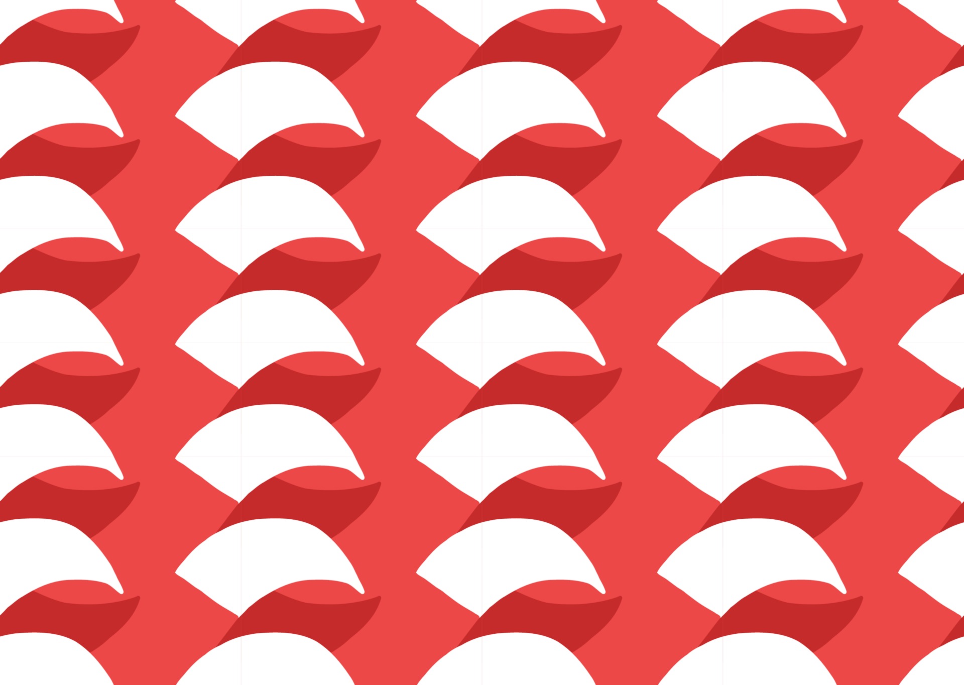 Vector texture background, seamless pattern. Hand drawn, red, white