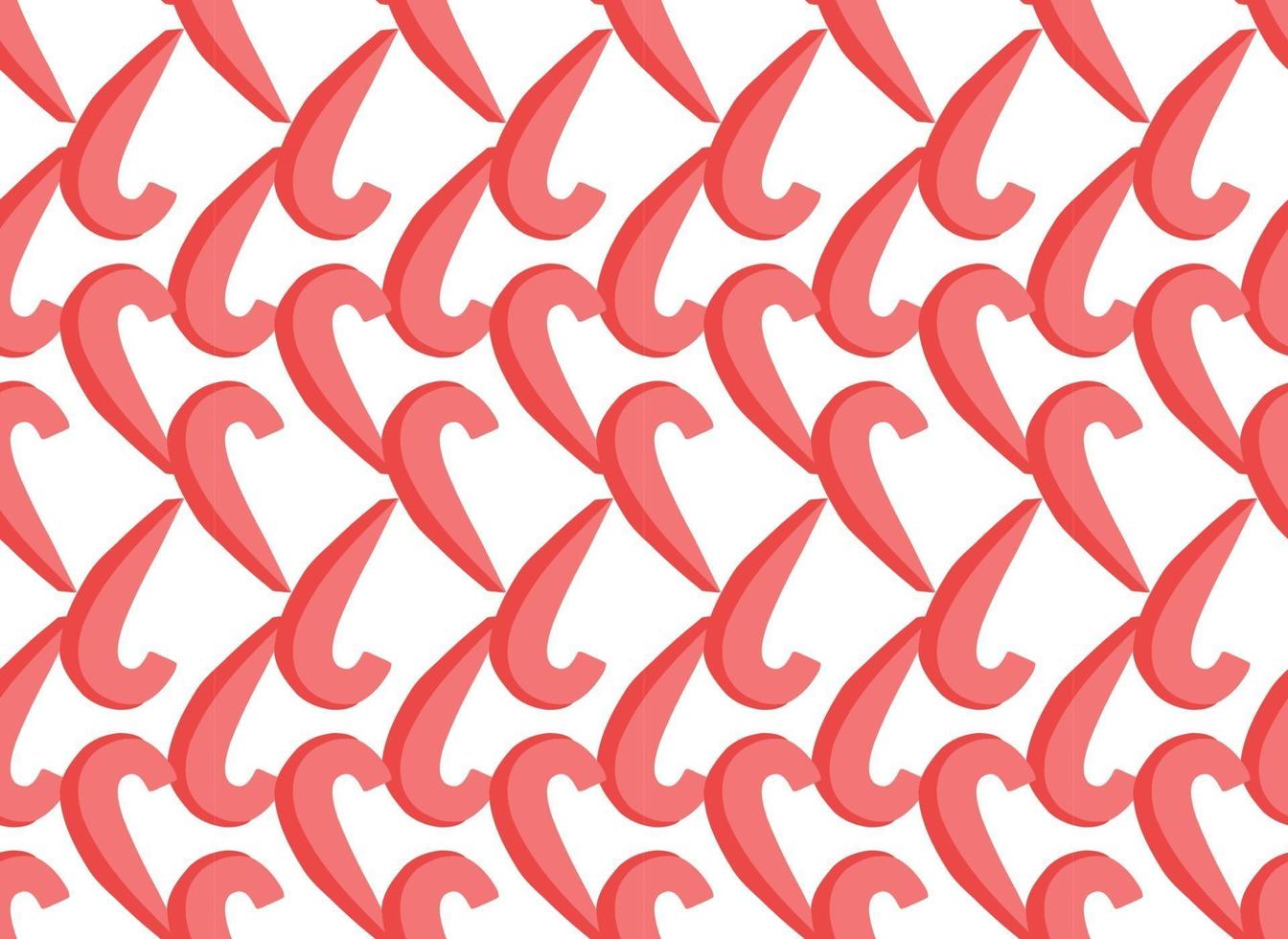 Vector texture background, seamless pattern. Hand drawn, red, white colors.