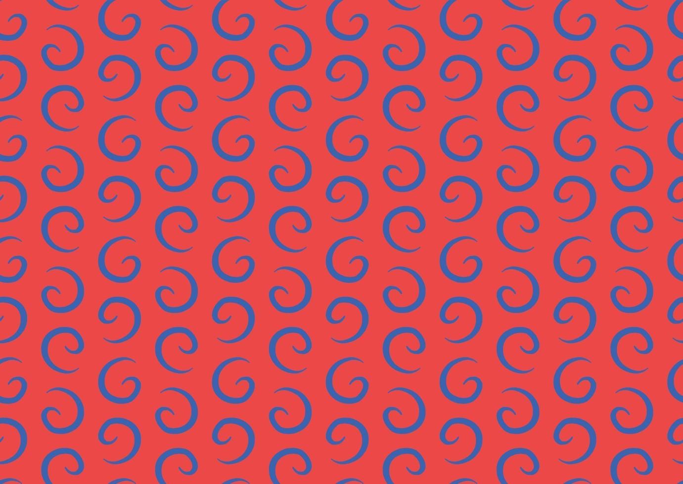 Vector texture background, seamless pattern. Hand drawn, red, blue colors.