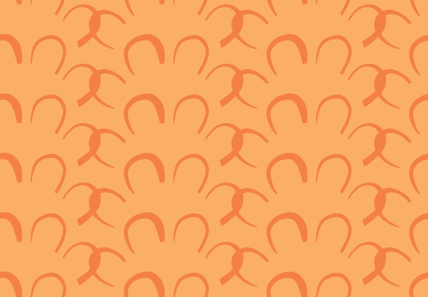Vector texture background, seamless pattern. Hand drawn, orange colors.