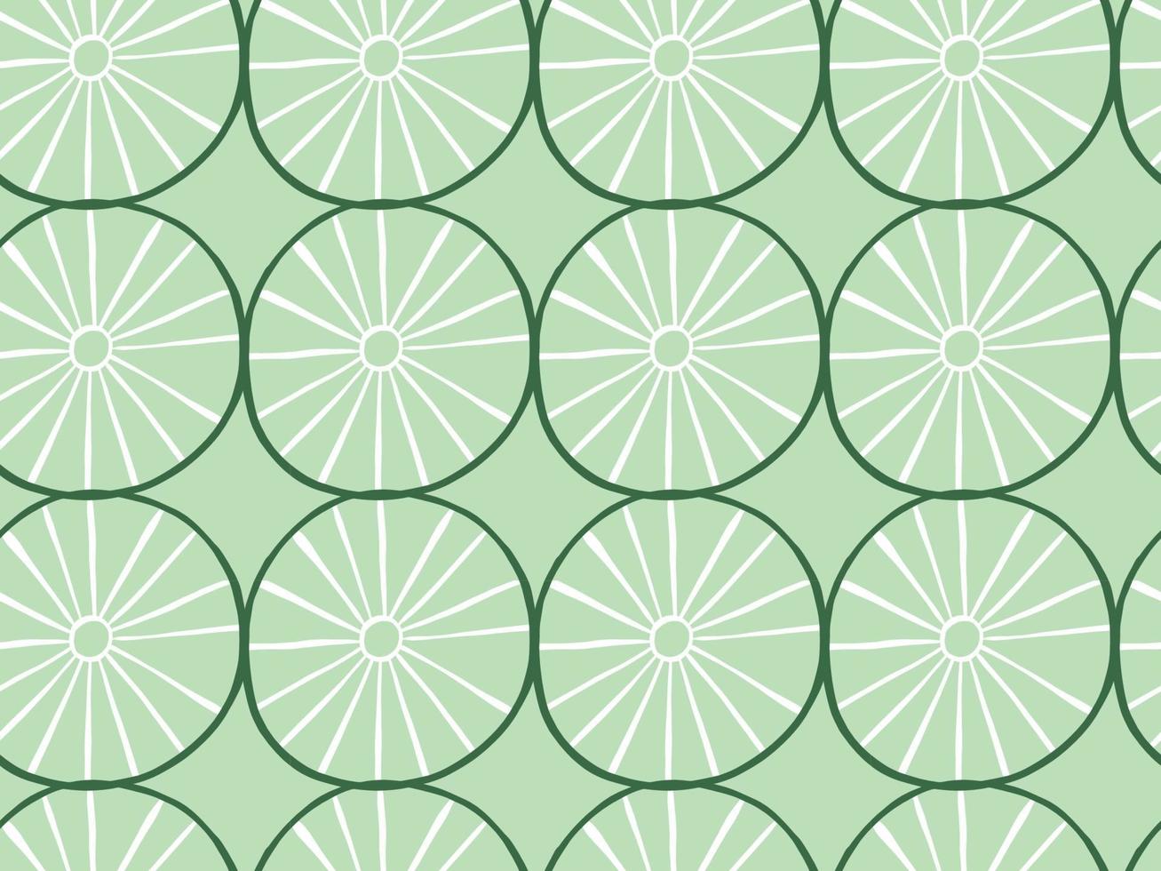 Vector texture background, seamless pattern. Hand drawn, green, white colors.