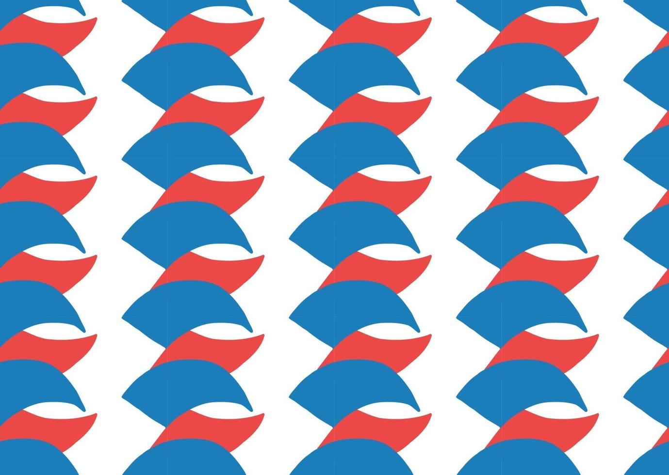 Vector texture background, seamless pattern. Hand drawn, blue, red, white colors.