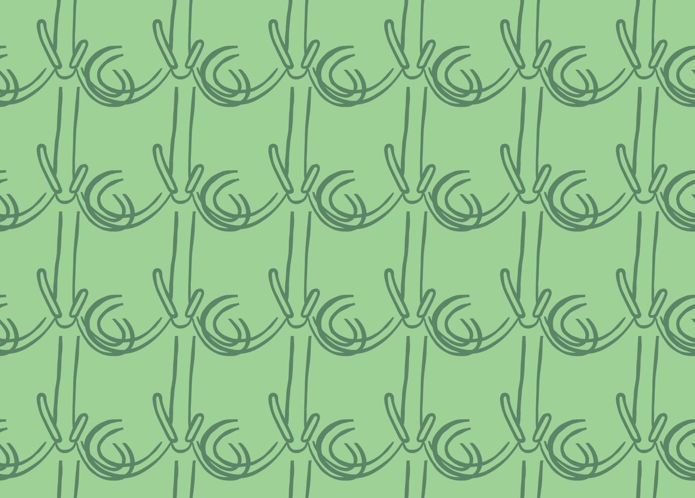 Vector texture background, seamless pattern. Hand drawn, green colors.
