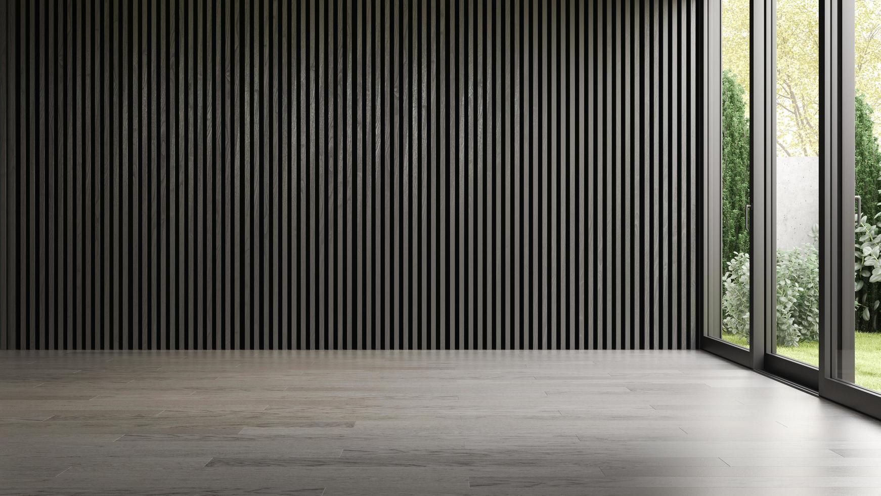 Interior empty room in 3D rendering photo