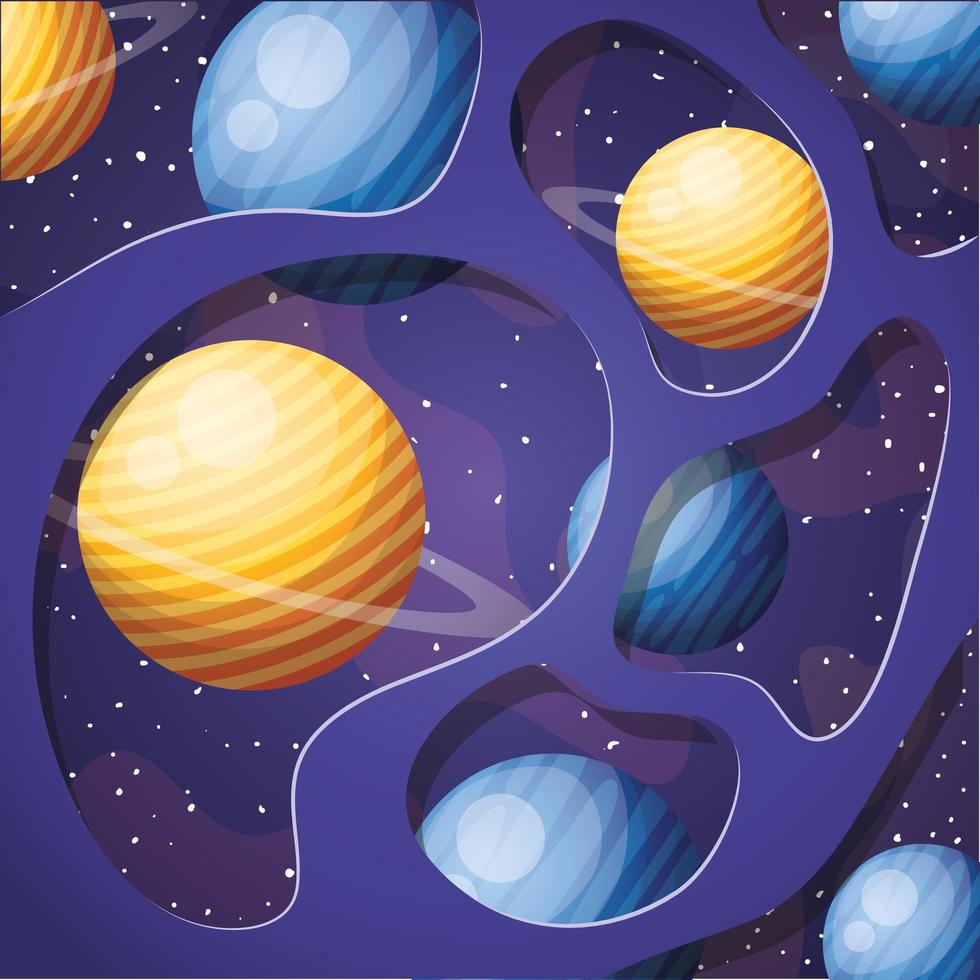 Solar system planets design vector illustration