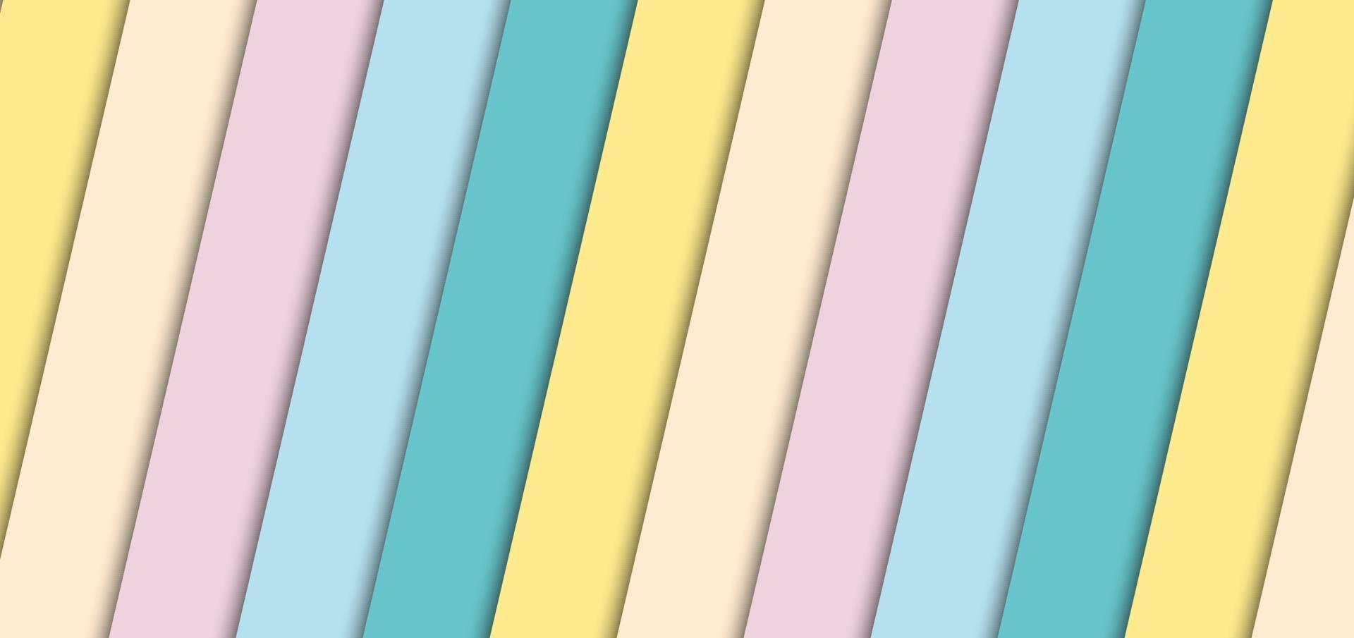 Fondo y textura del modelo diagonal de las rayas pastel de la bandera abstracta. estilo de papel. vector