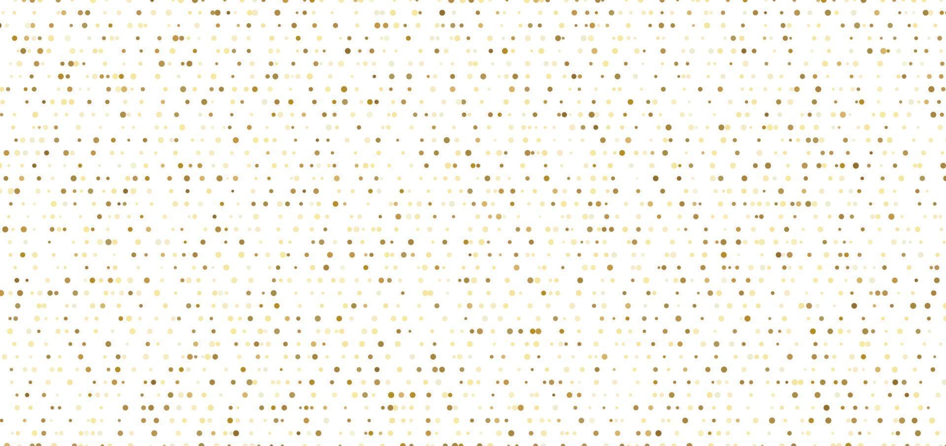 Abstract small gold dots seamless pattern on white background. vector