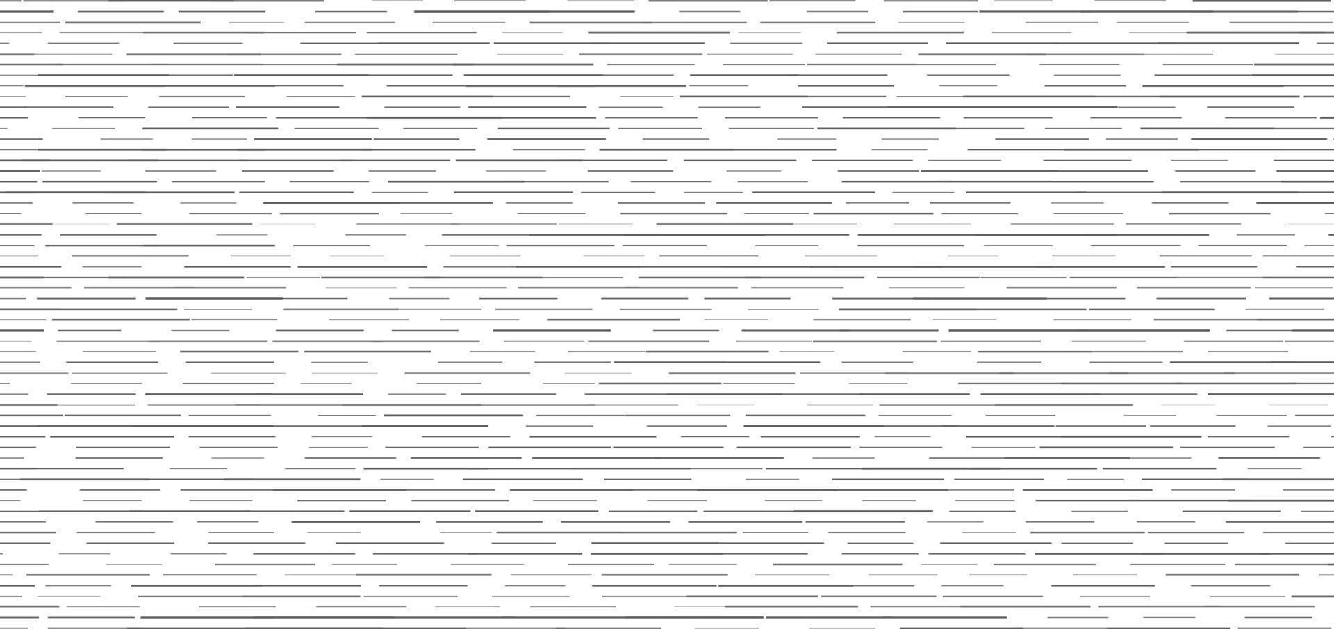 Patrón sin fisuras de líneas discontinuas horizontales negras abstractas sobre fondo blanco vector
