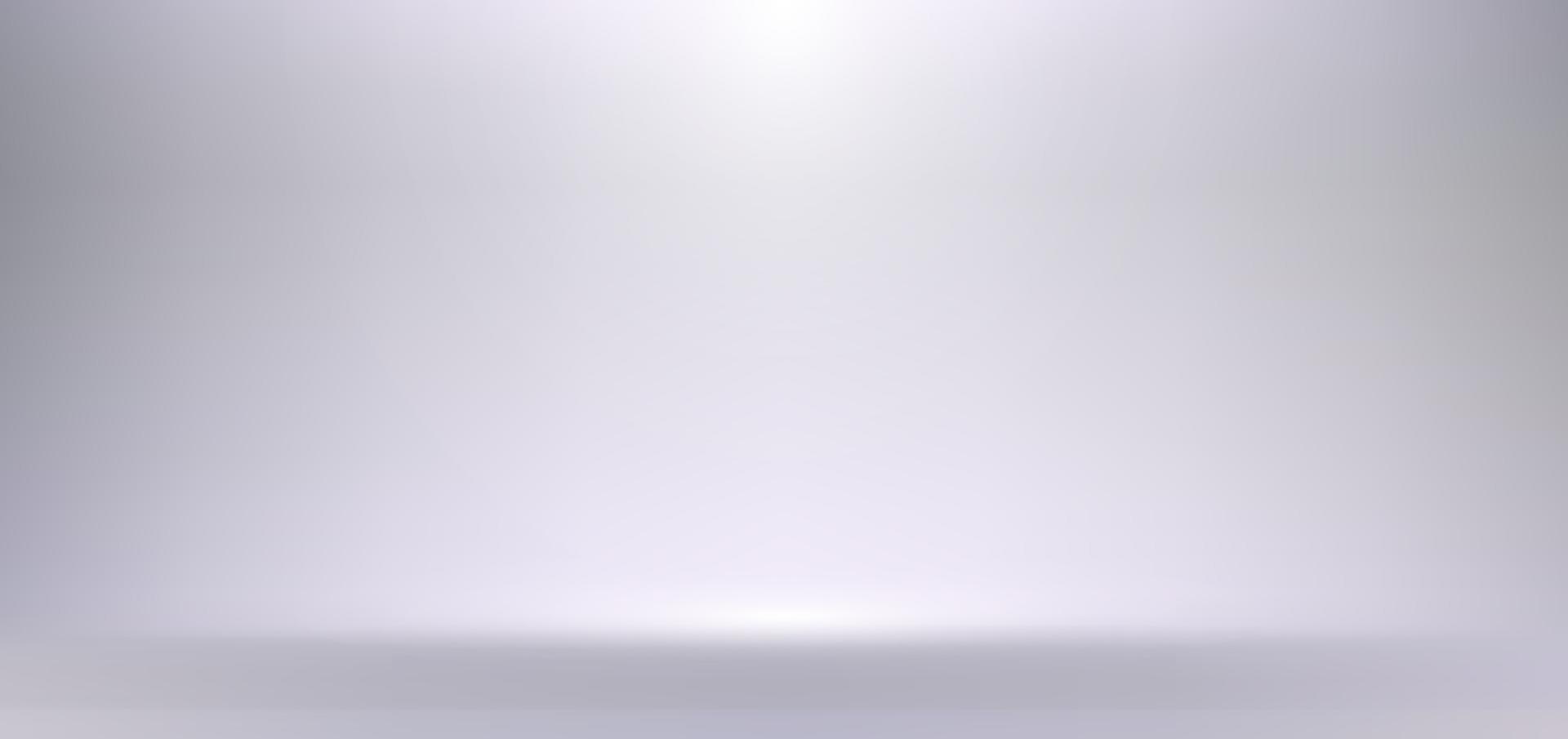 3D empty white and gray studio room background with spotlight on stage background vector