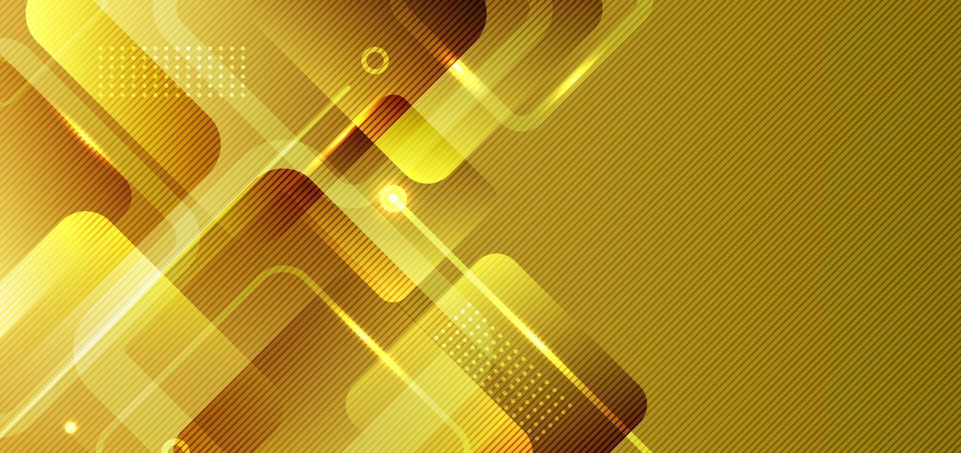 Abstract banner web background yellow, gold geometric square shapes  composition with glowing light. 2071086 Vector Art at Vecteezy