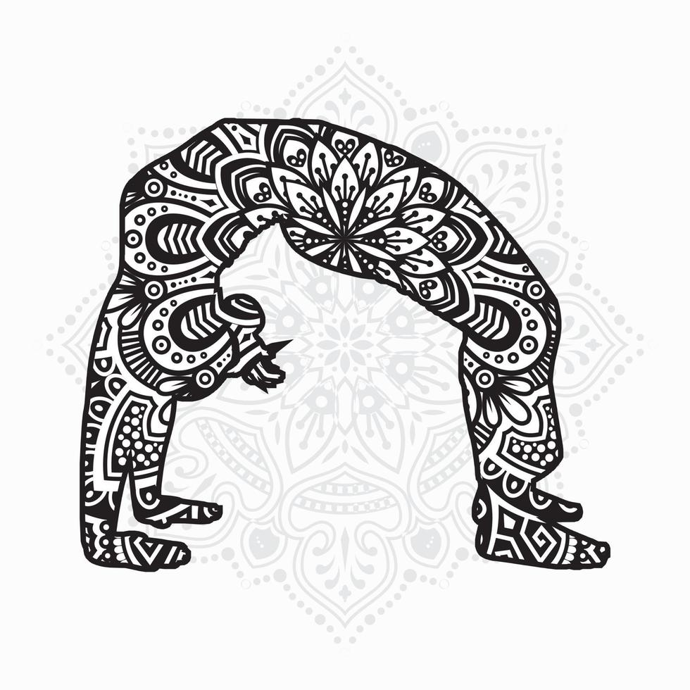 Yoga Mandala. Vintage decorative elements. Oriental pattern, vector illustration.