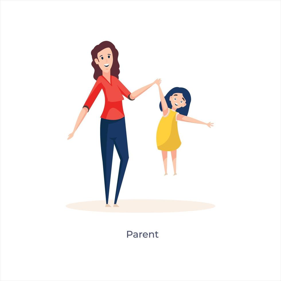 Mother and Daughter Avatars vector