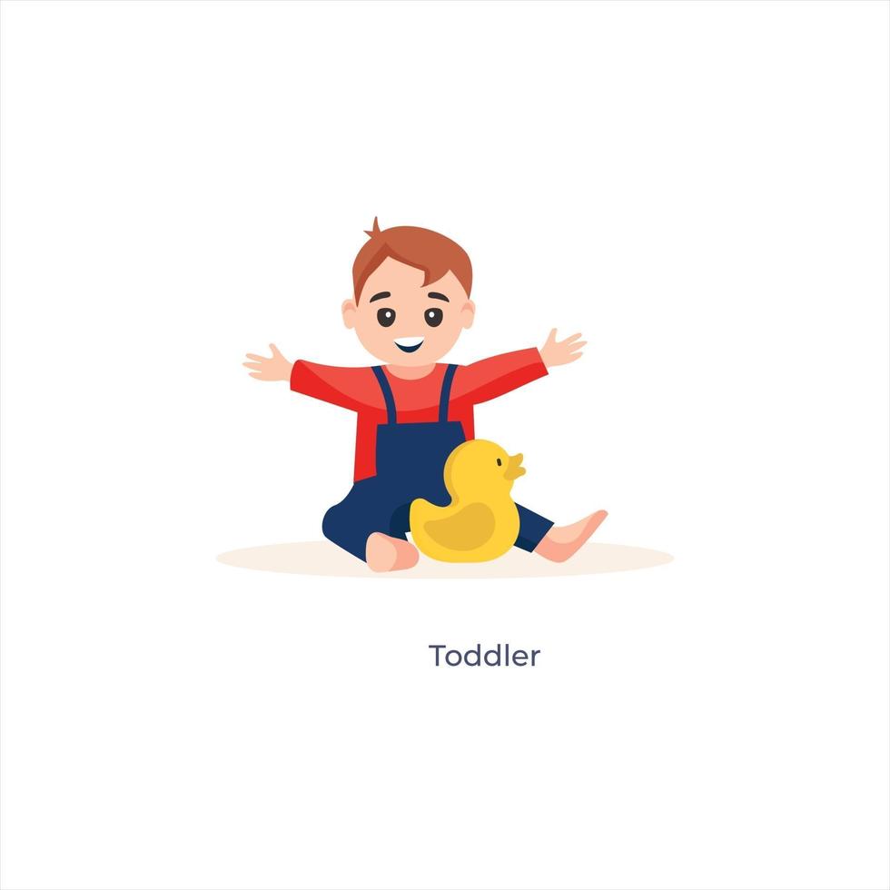 Toddler Boy Avatar vector