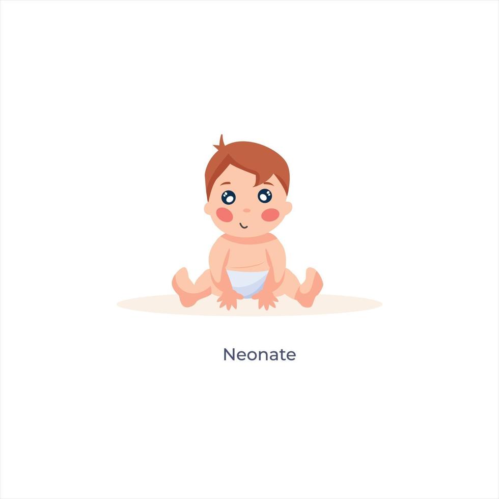 Happy Neonate Avatar vector