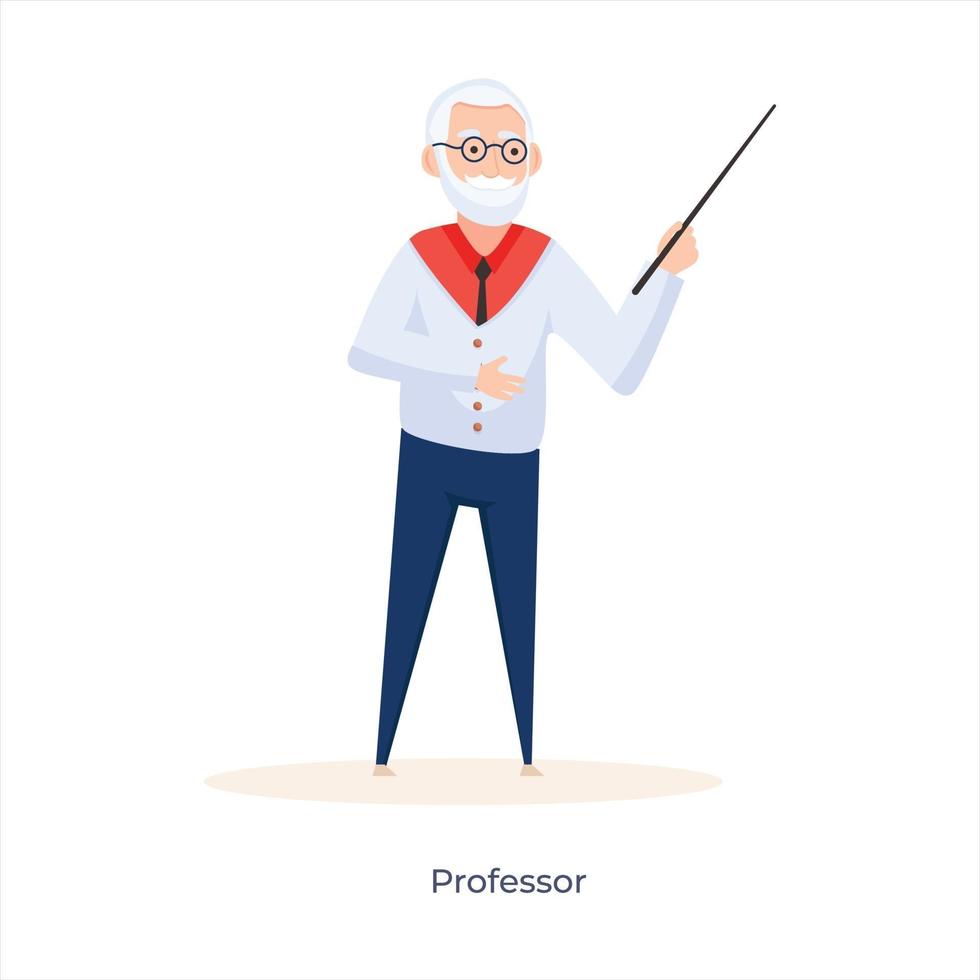 avatar de profesor senior vector