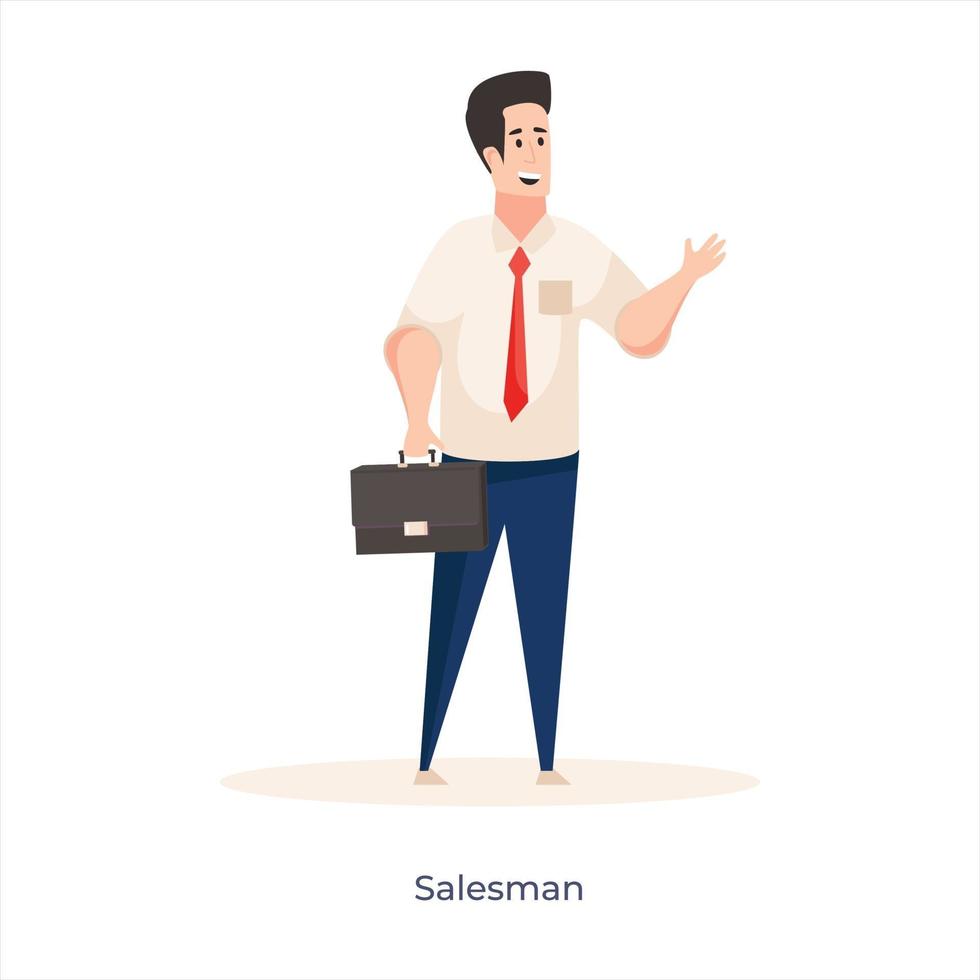 Young Salesman Avatar vector