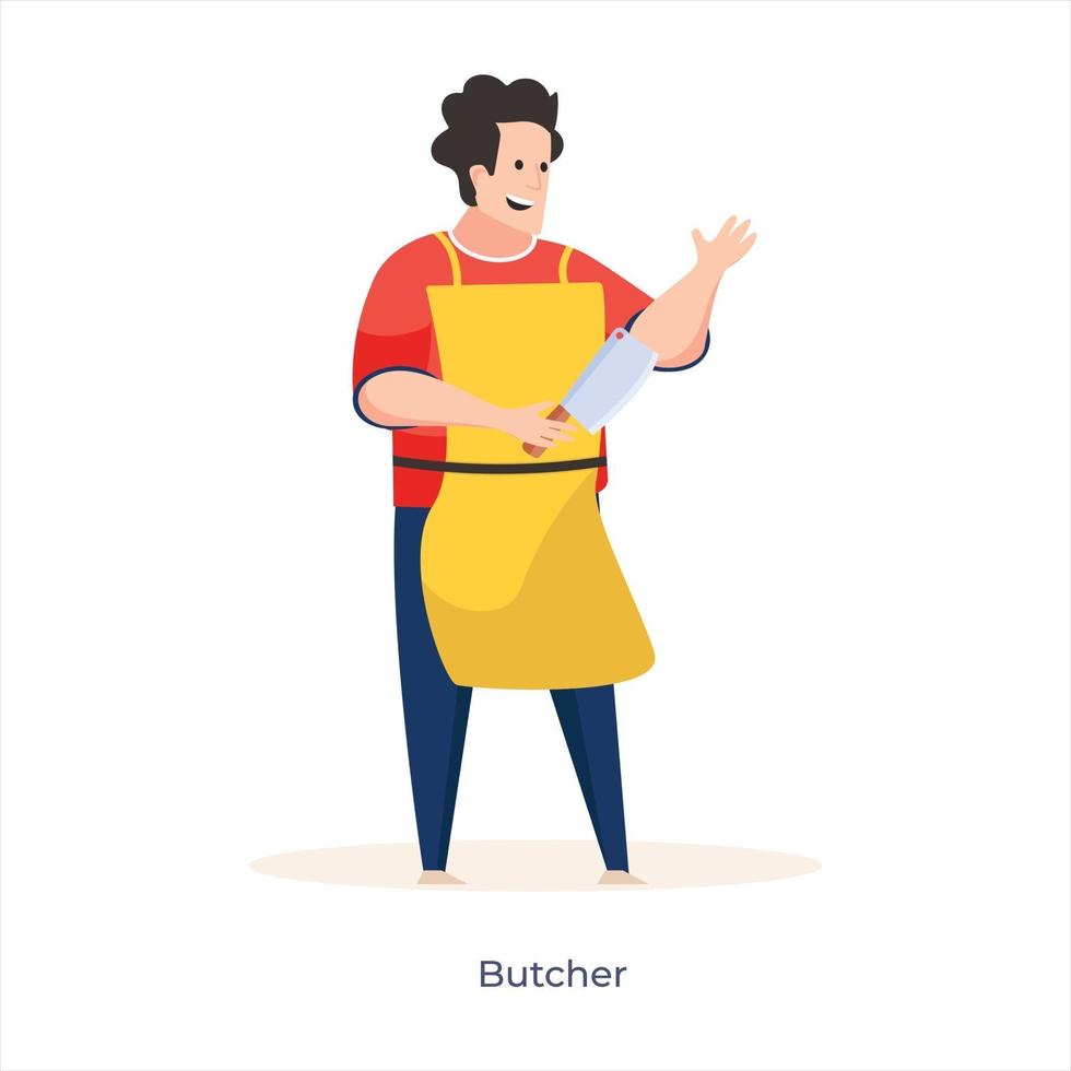 Male Butcher Avatar vector