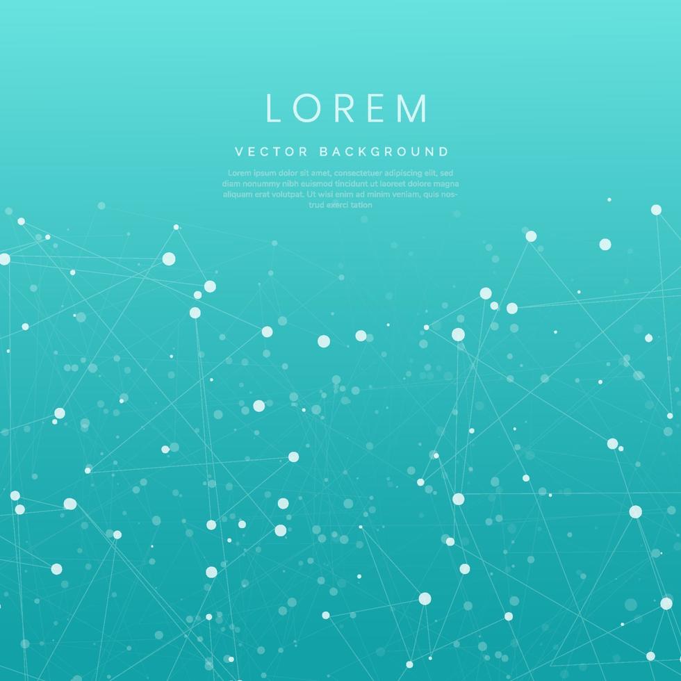 Medical and science concept and structure molecule and communication design. vector