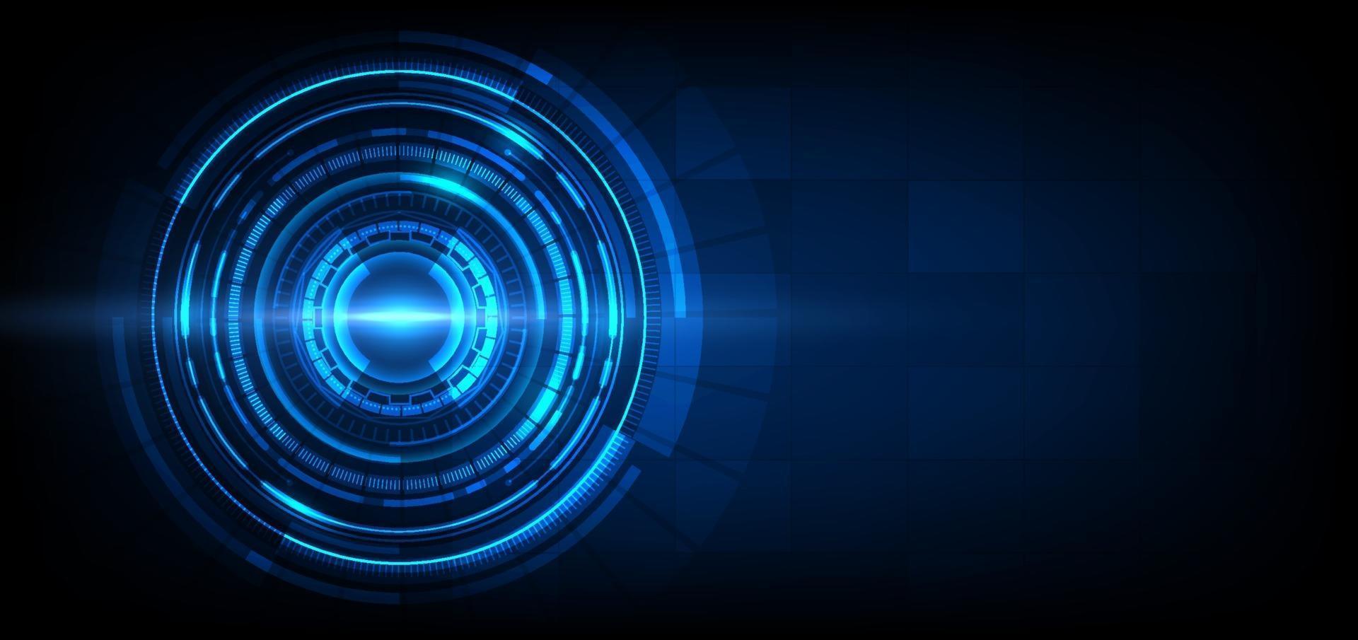 Abstract Futuristic Technology Background. HUD circle element. vector