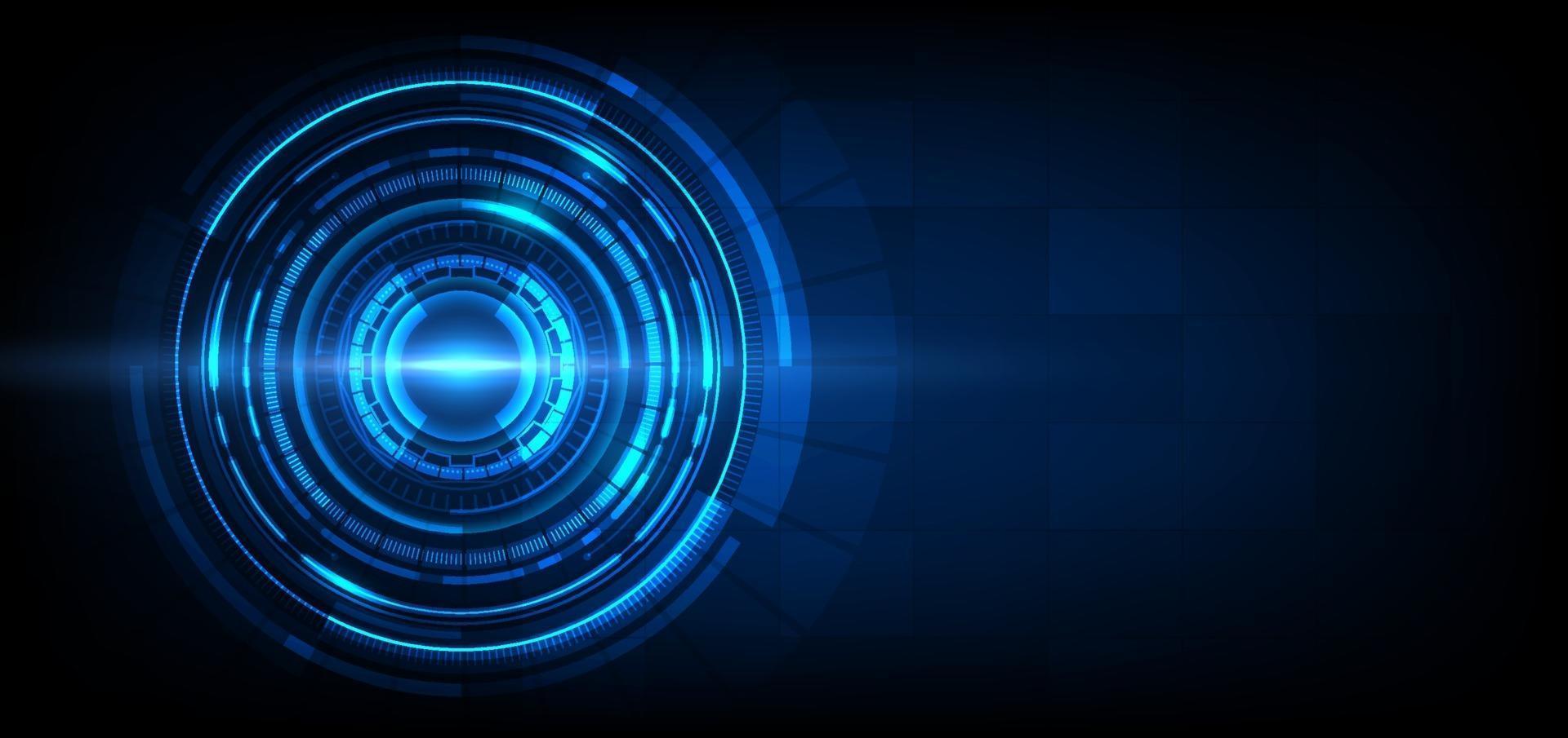 Abstract Futuristic Technology Background. HUD circle element. vector