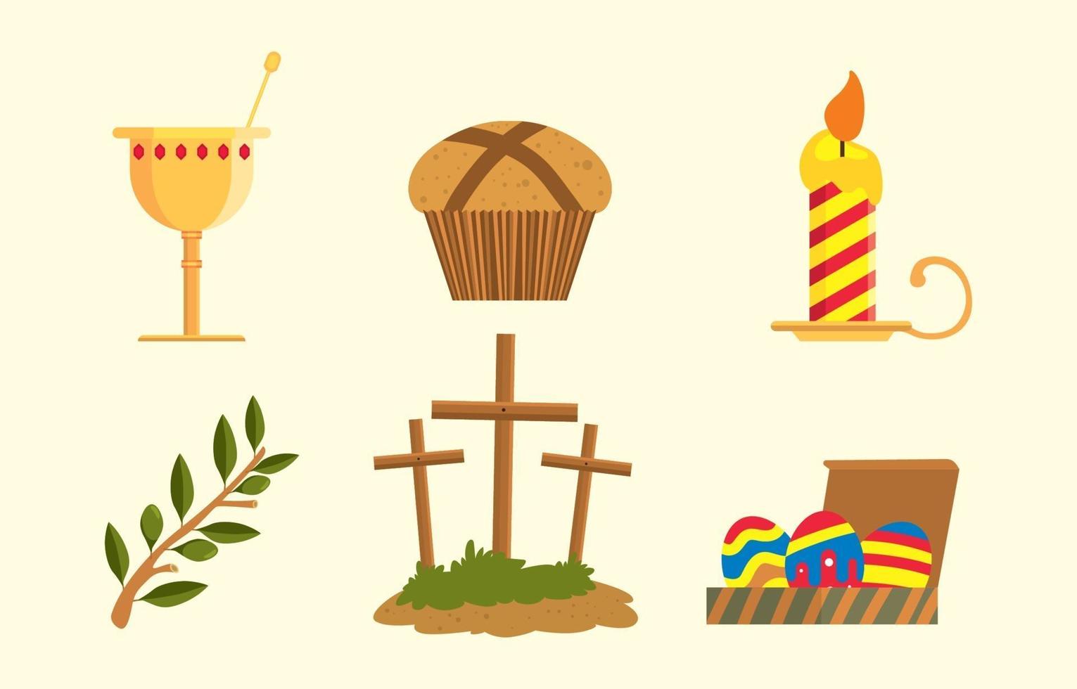 concepto de icono de pascua feliz vector