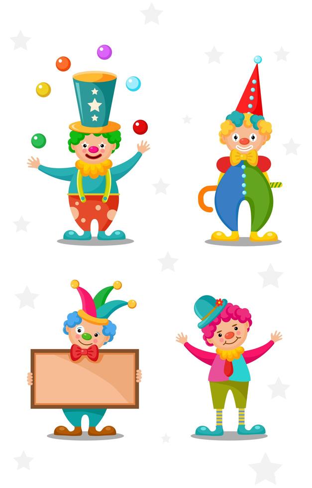 Clown Cartoon Character vector