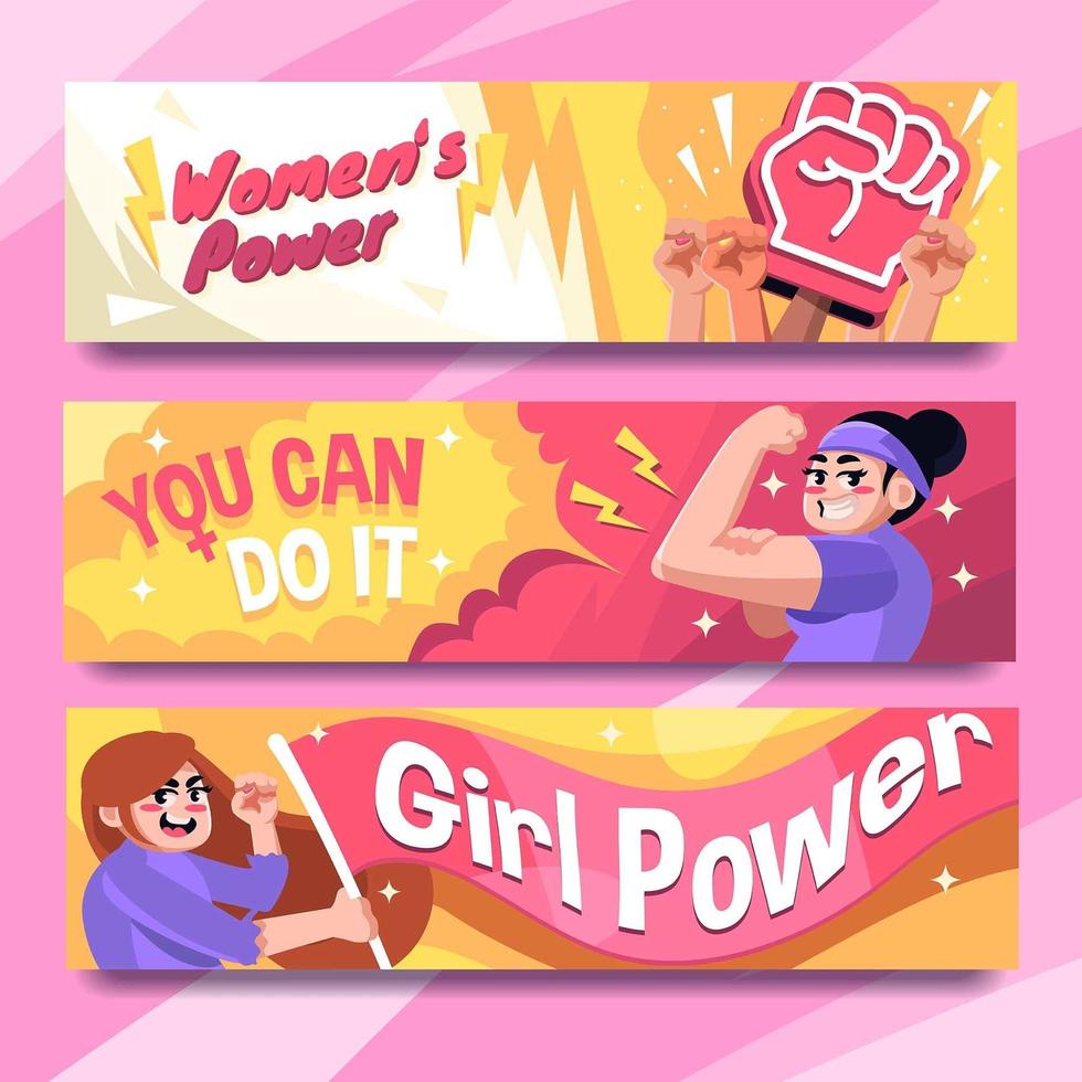 Women Power for Women's Day Celebration vector