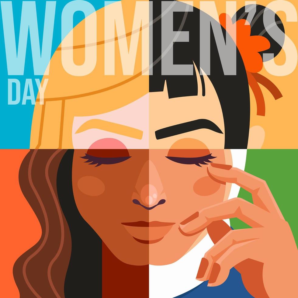 día de la igualdad de la mujer vector