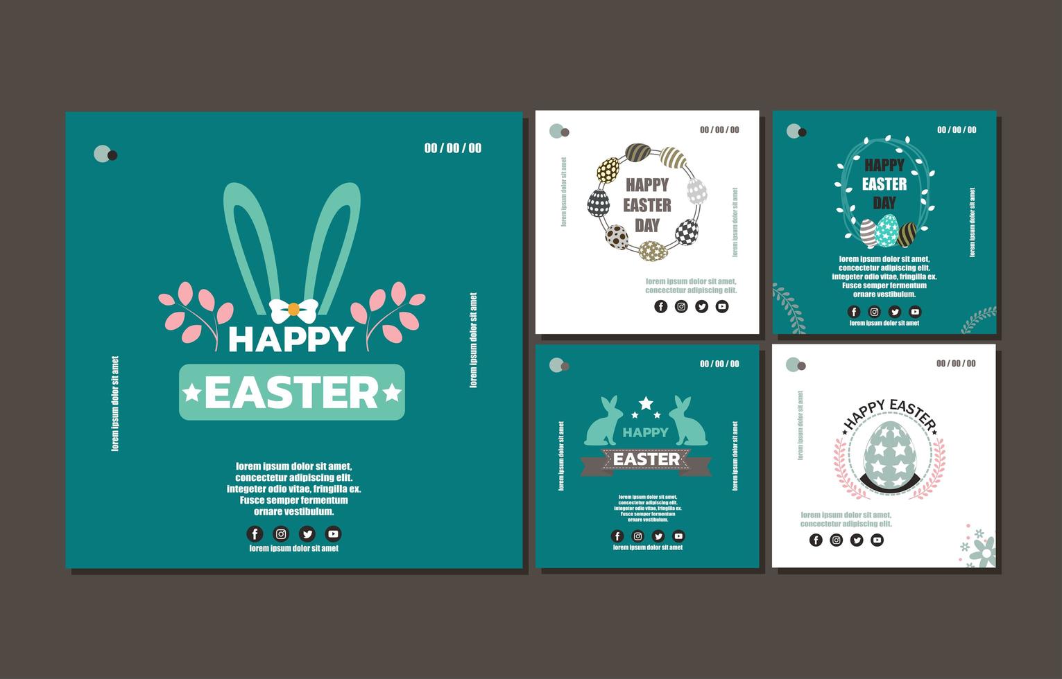 Easter Social Media Post vector