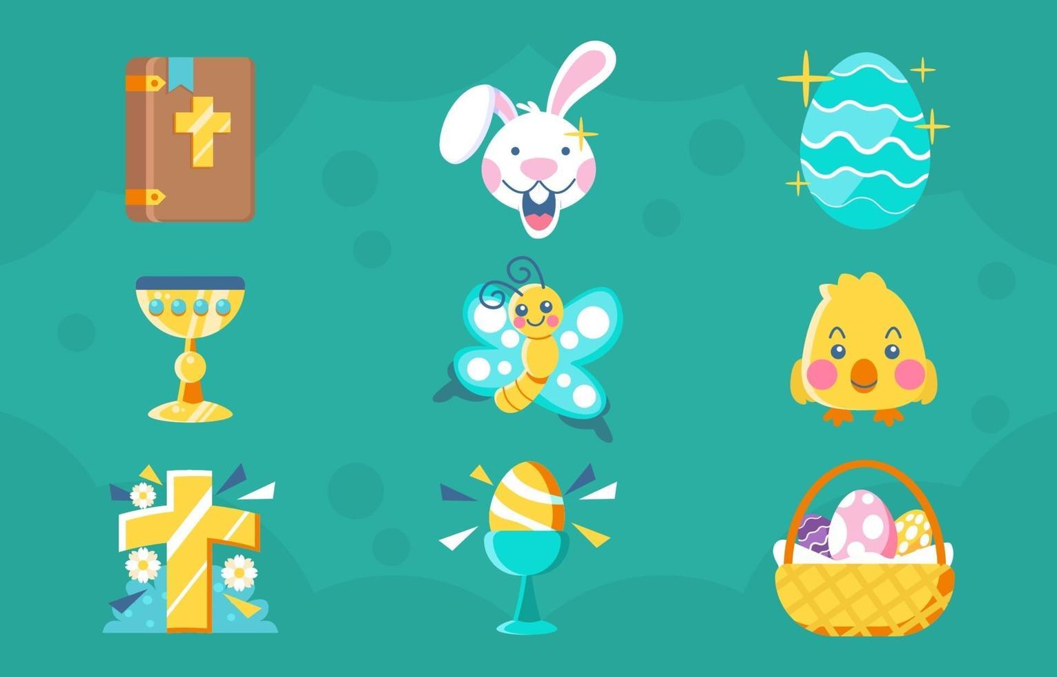 Colorful Icon of Easter vector