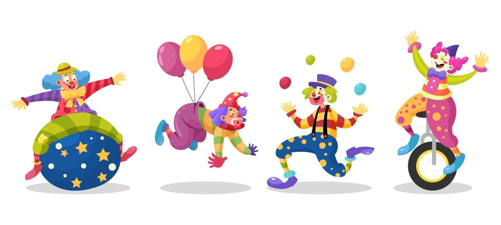Character of Clown vector