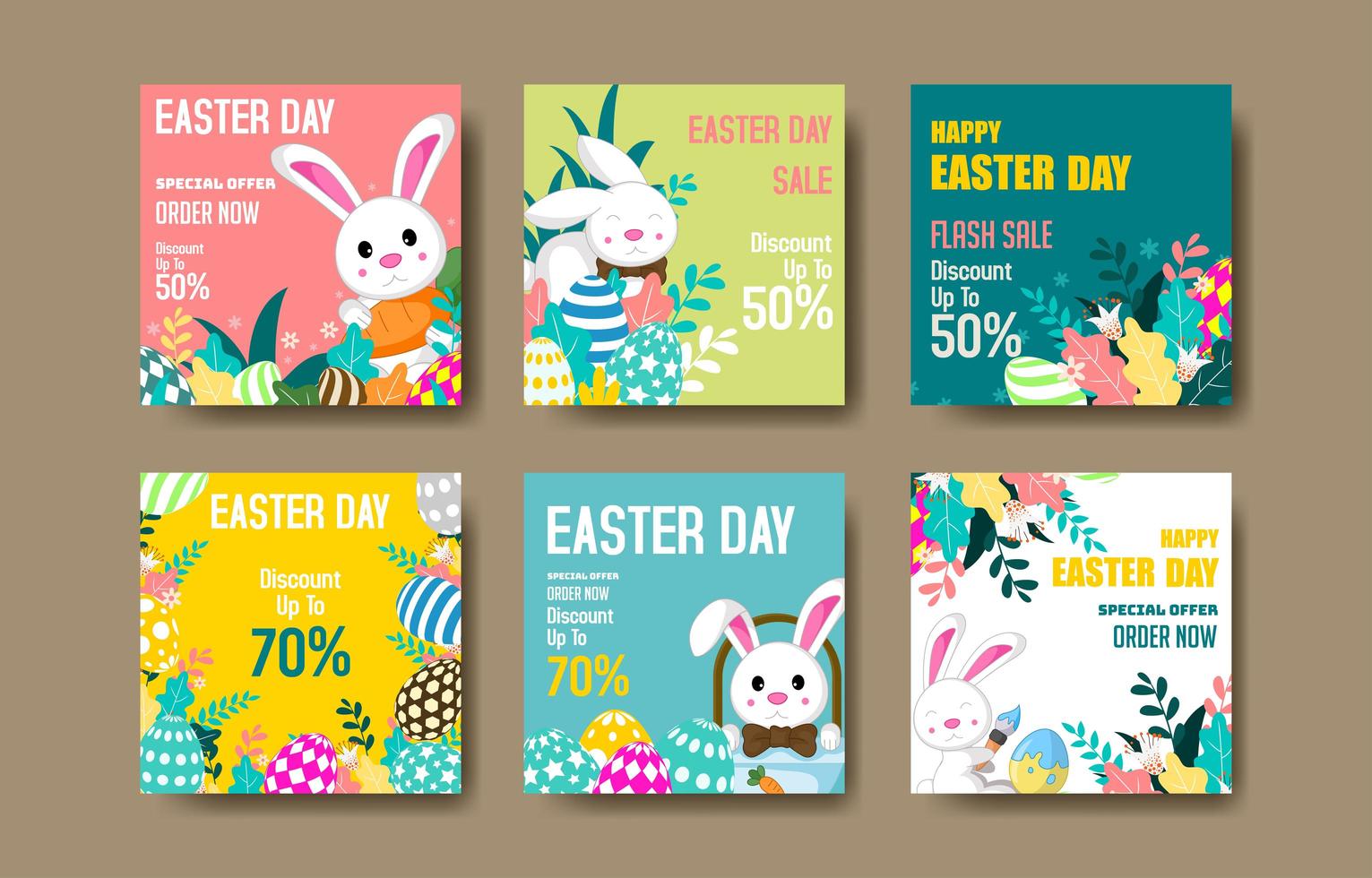 Easter Marketing Social Media Post vector