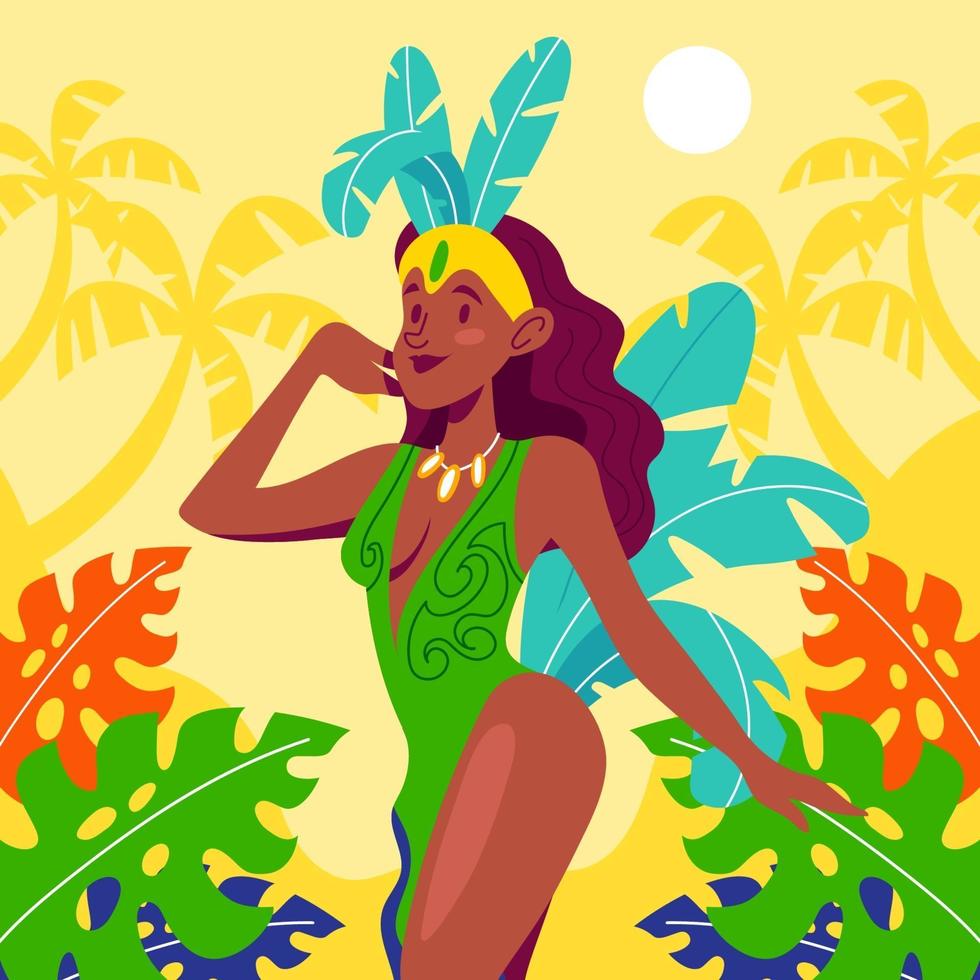 Rio Carnival Dancer vector