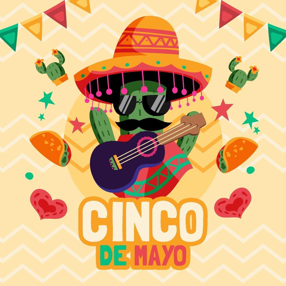 fondo cinco de mayo vector