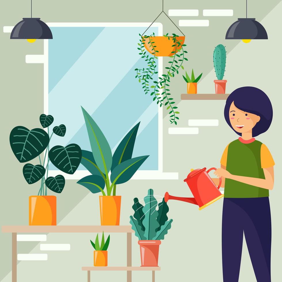 concepto de jardinería ecológico vector