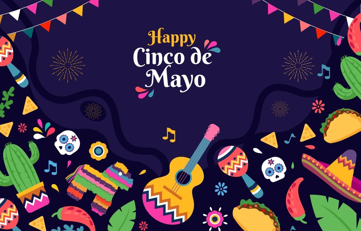 fondo cinco de mayo vector