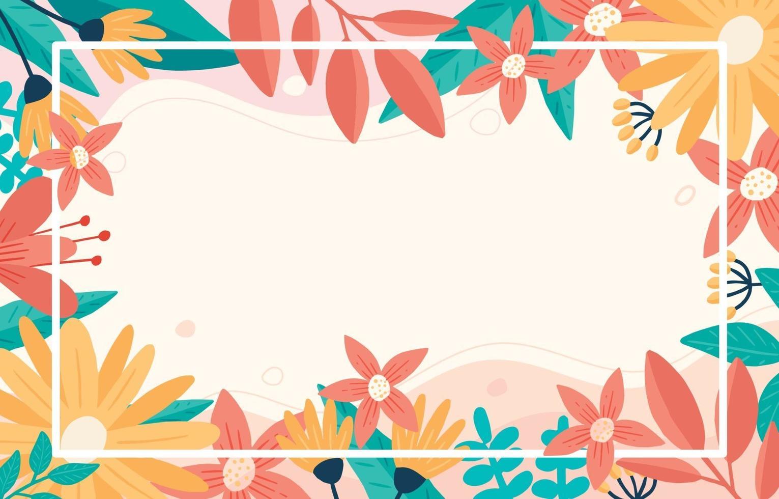 Abstract Floral Spring Background vector