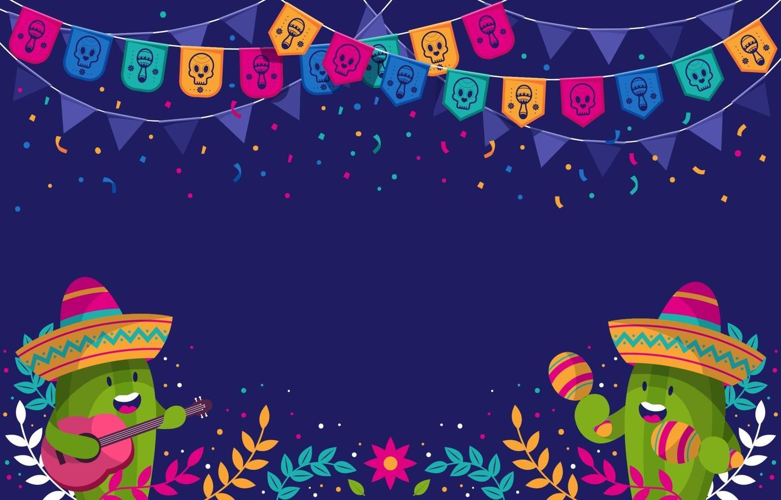 Cinco De Mayo Background Template vector