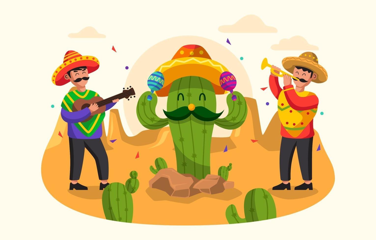 Cinco De Mayo Celebration Background vector